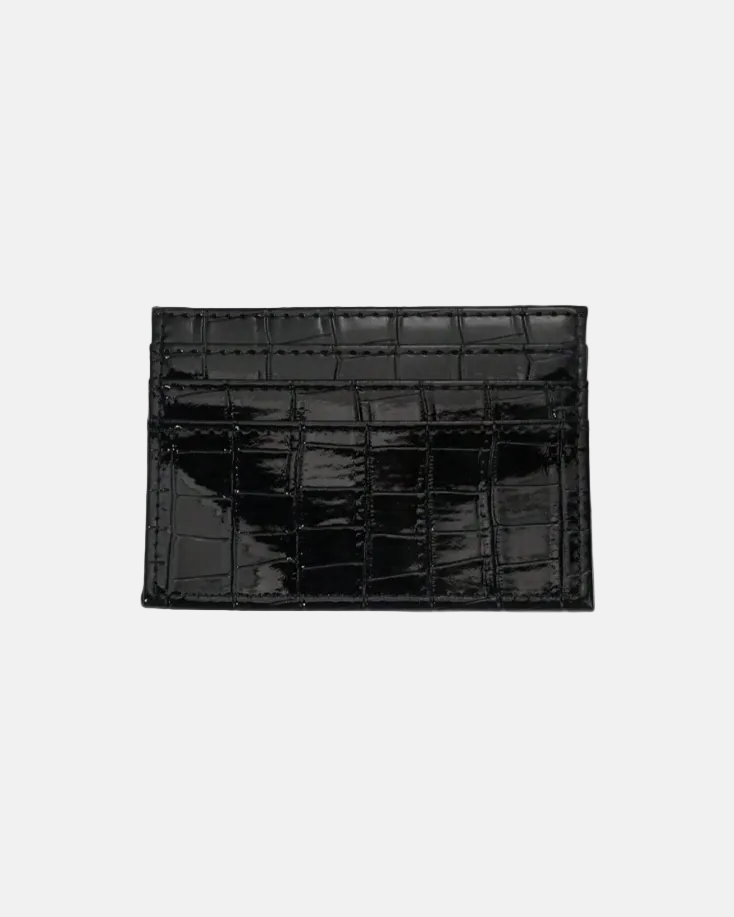 Black Croc Cardholder Wallet - Rynor