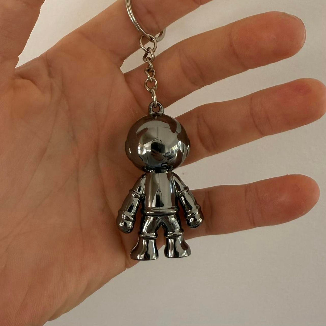 Chrome Astronaut Keychain