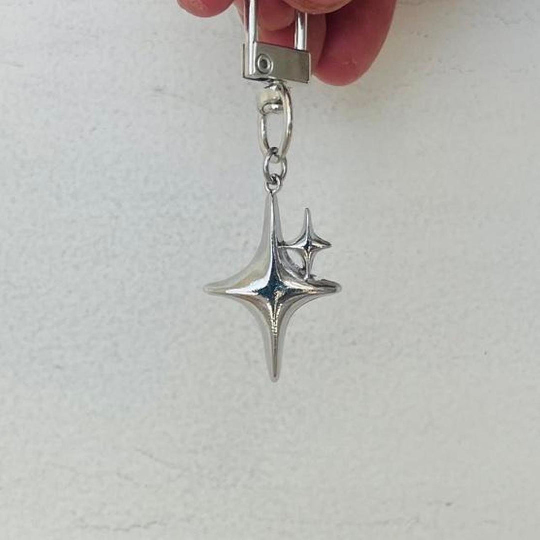 Single Star Charm Keychain