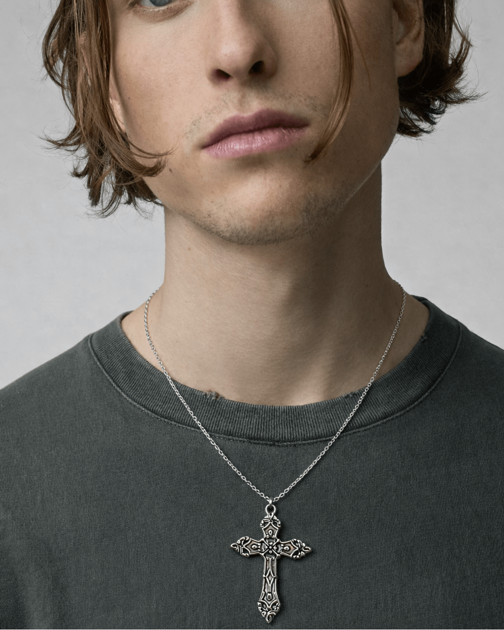 Ornate Cross Necklace - Rynor