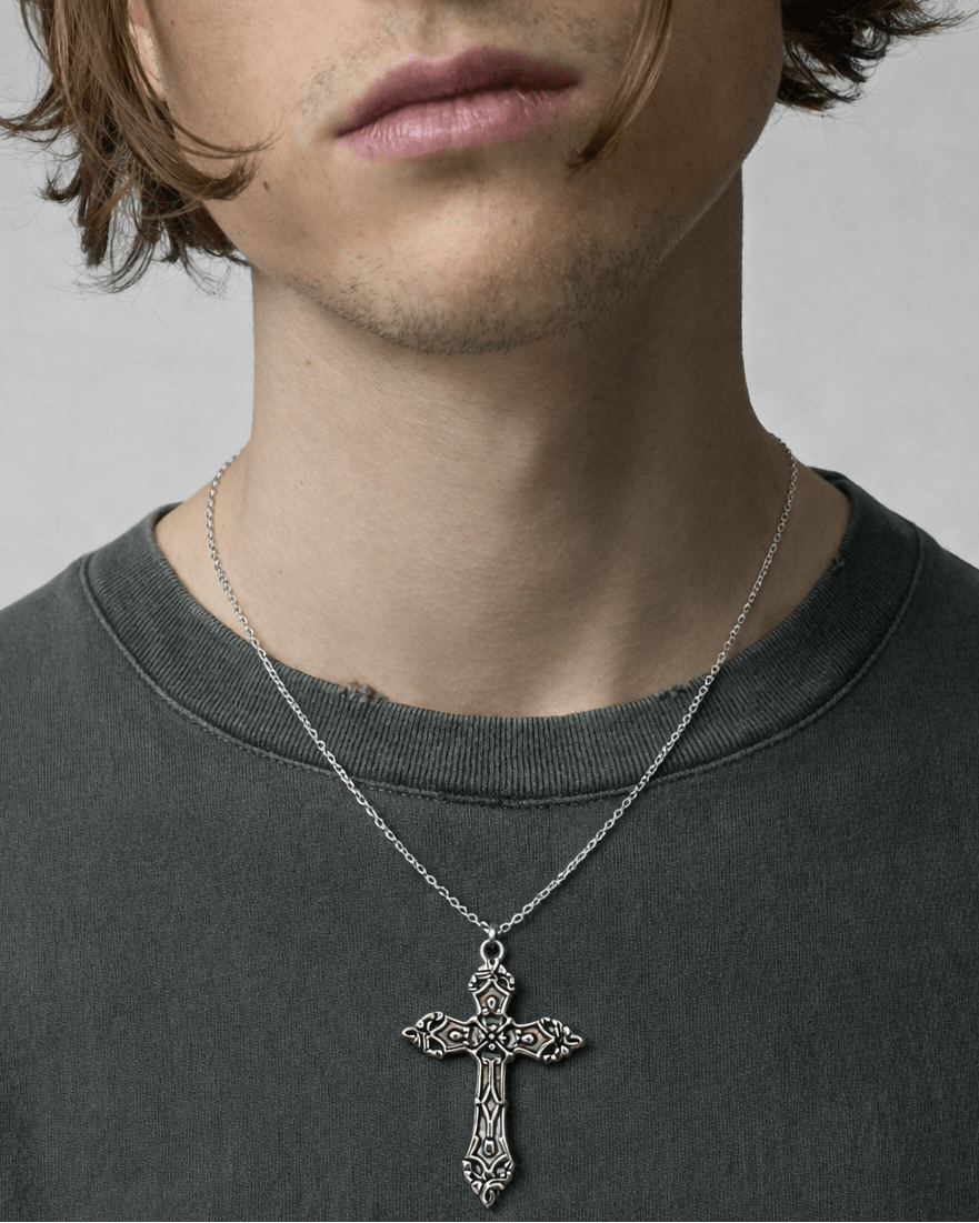 Ornate Cross Necklace - Rynor