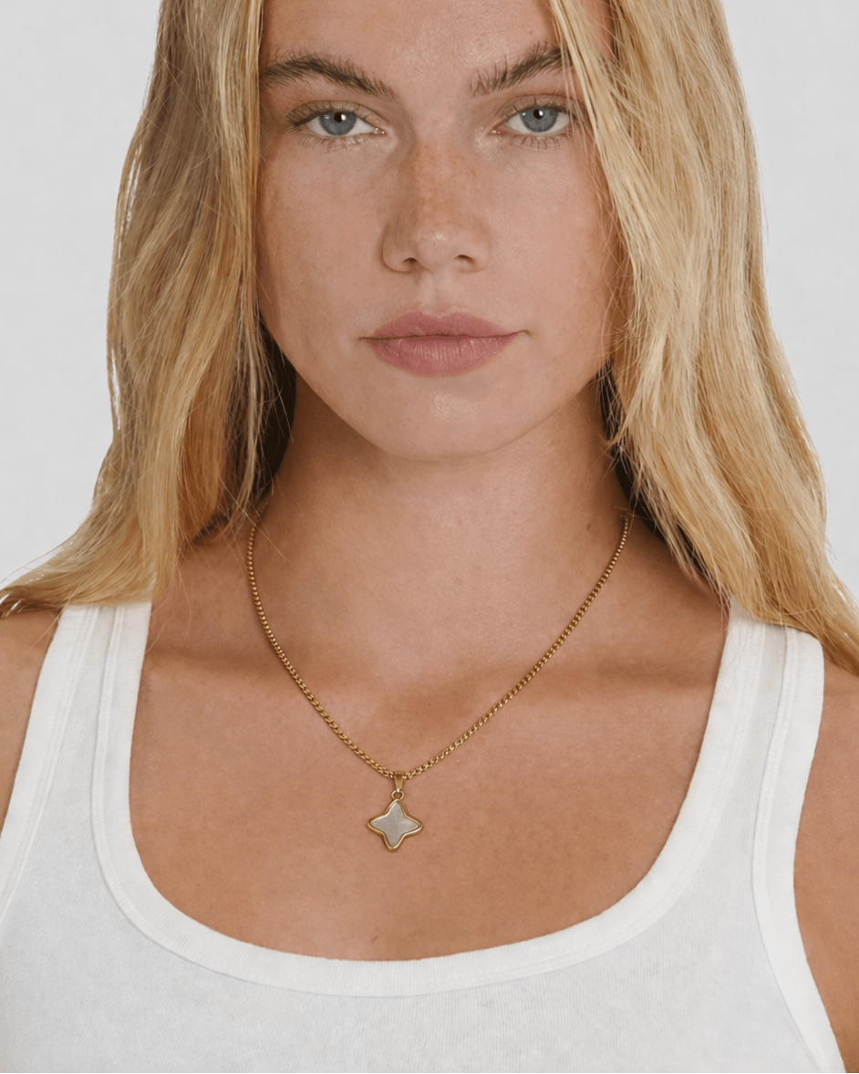 White Opal Star Necklace - Rynor
