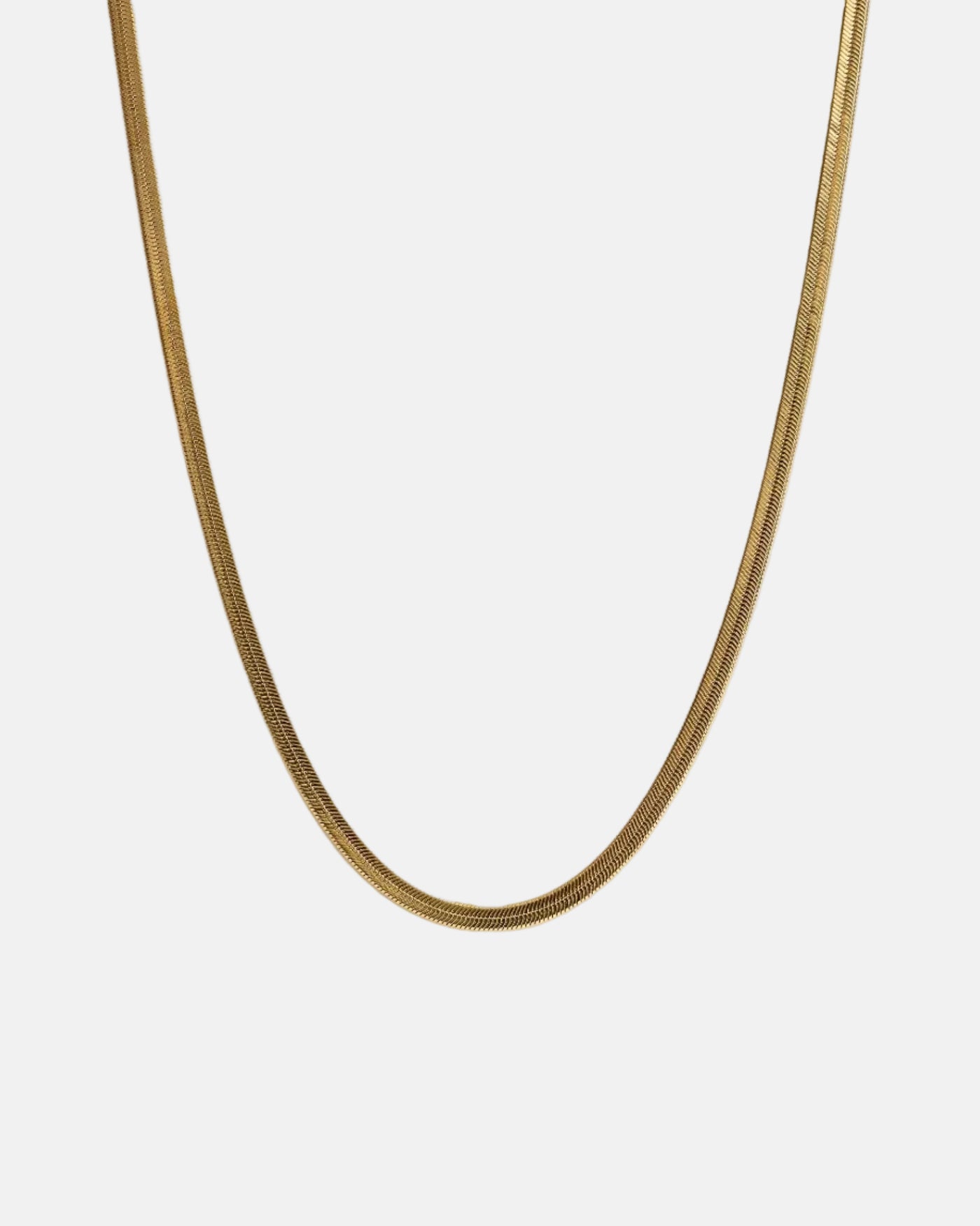 Gold Herringbone Necklace - Rynor