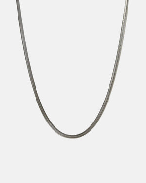 Silver Herringbone Necklace