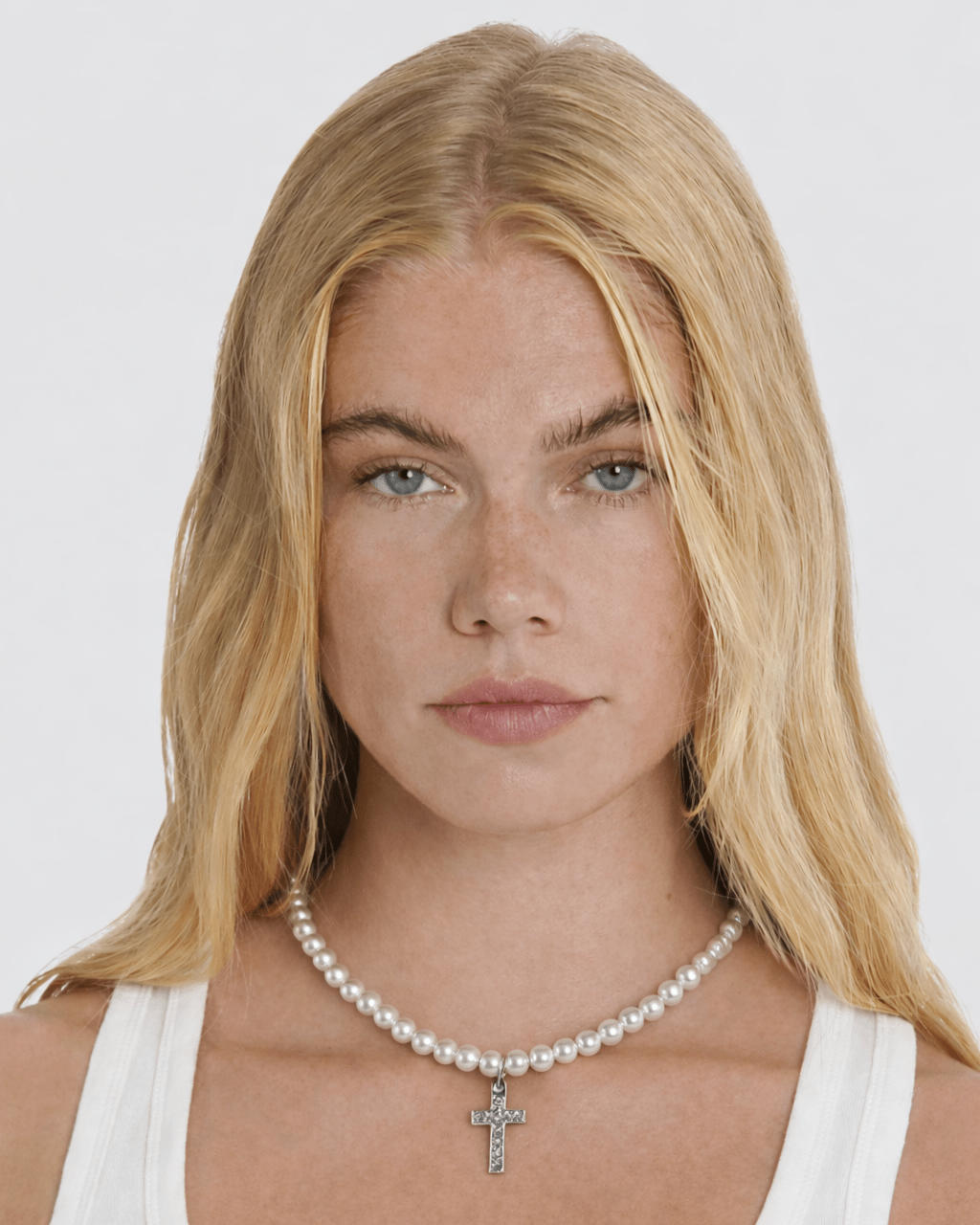 Pearl Cross Necklace - Rynor