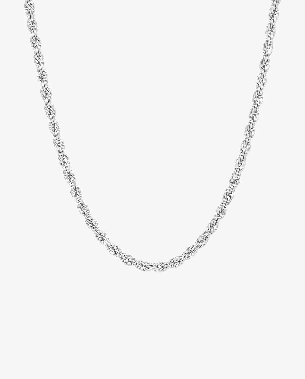 Silver Rope Chain Necklace - Rynor