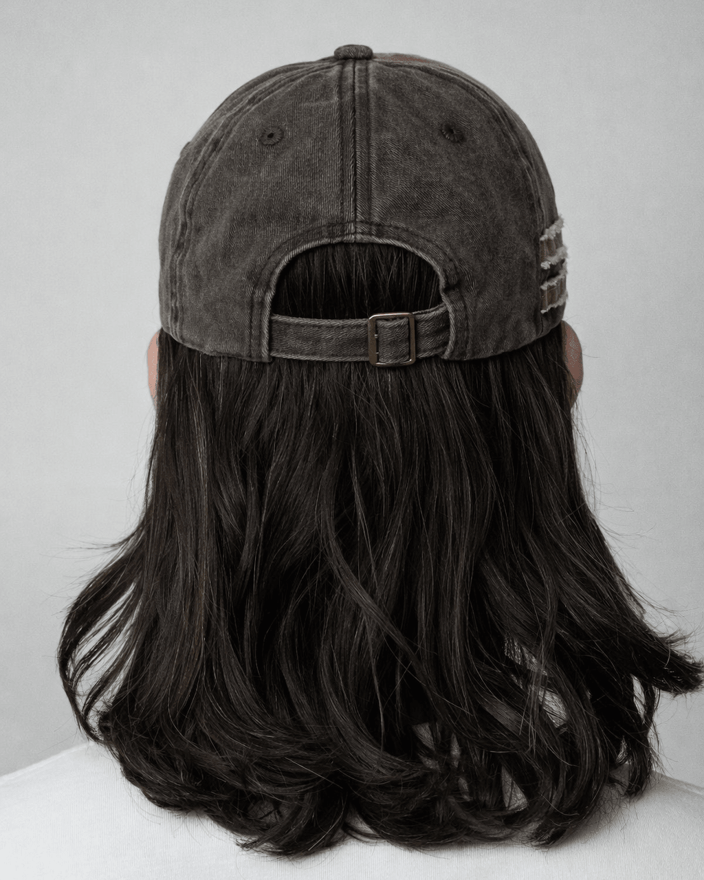 Rynor Black Rebel Cap – distressed camo and brown trucker hat with Black Rebel embroidery, additional view