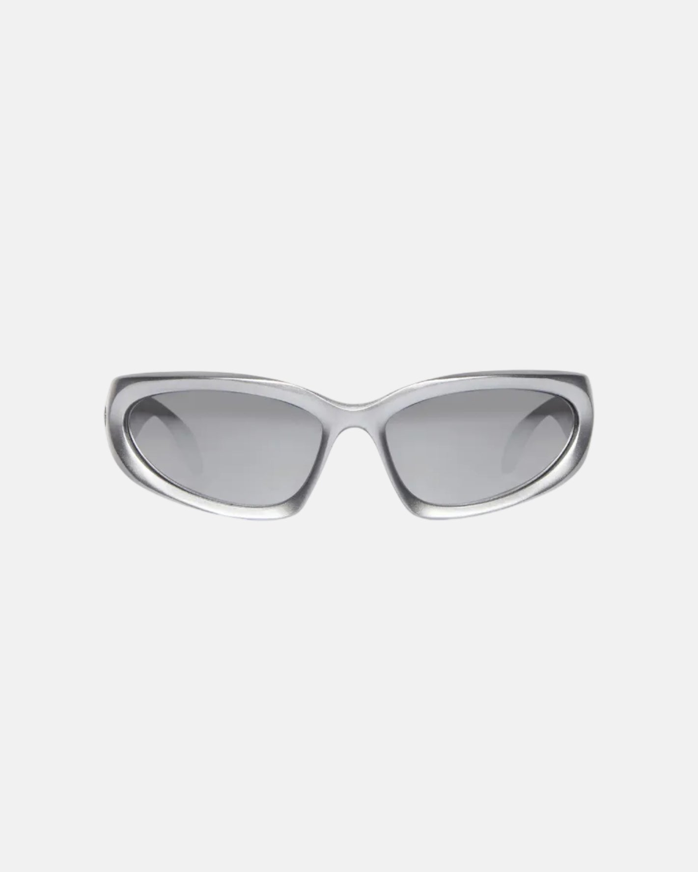 Rynor Chrome Wrap Sunglasses – chrome frame wraparound sunglasses with tinted lenses, product detail photo