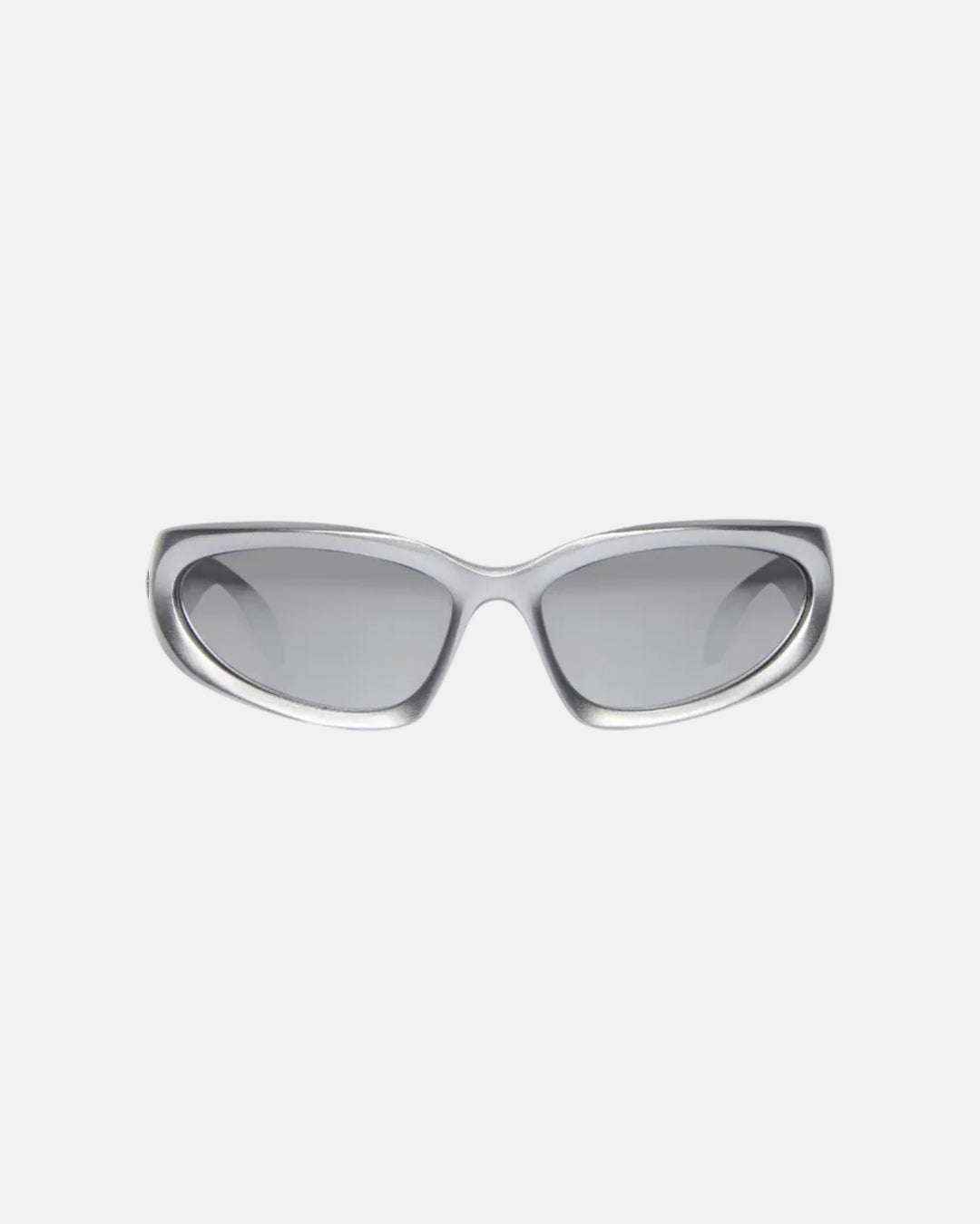 Rynor Chrome Wrap Sunglasses – chrome frame wraparound sunglasses with tinted lenses, product detail photo