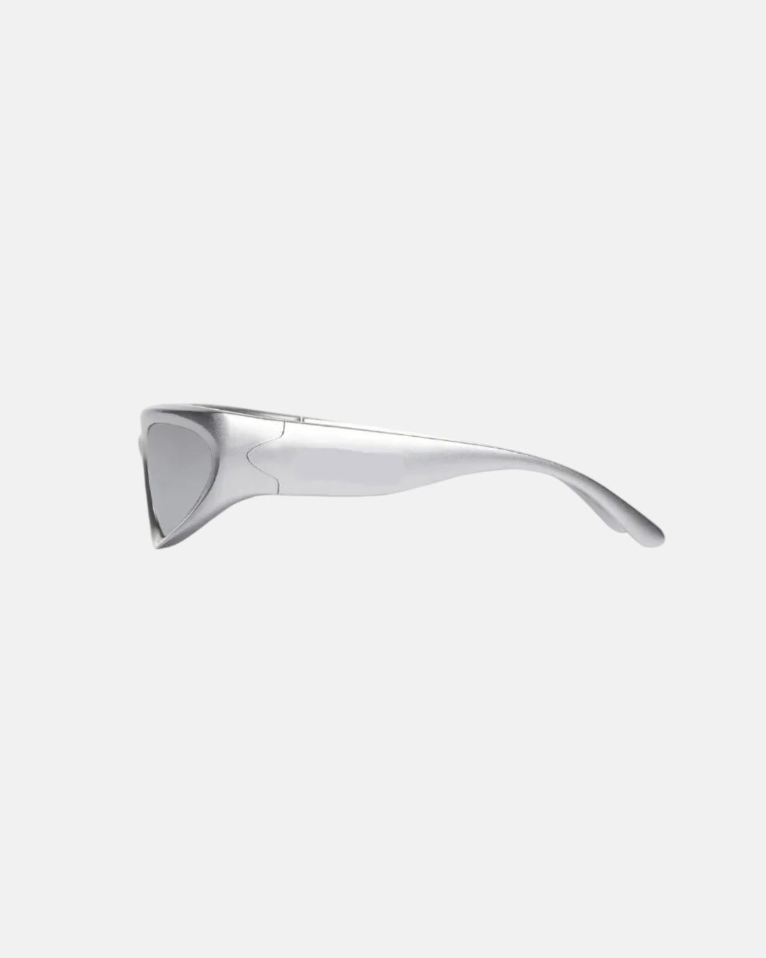 Rynor Chrome Wrap Sunglasses – chrome frame wraparound sunglasses with tinted lenses, product detail photo