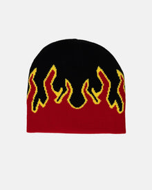 Strickmütze mit Flammen
