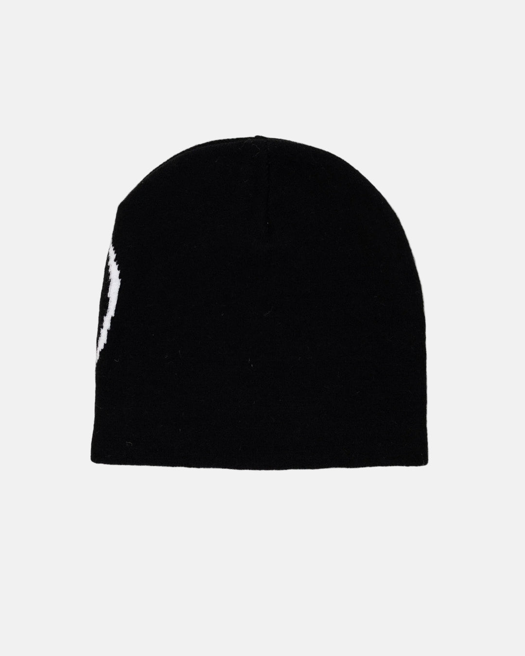 Rynor Flaming Faces Star Beanie – black knit beanie with flame face and star graphic, additional view
