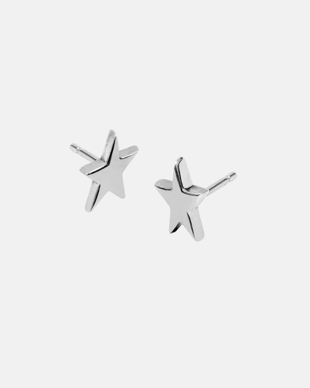 Rynor Star Earring – 925 sterling silver star stud earrings, product detail photo