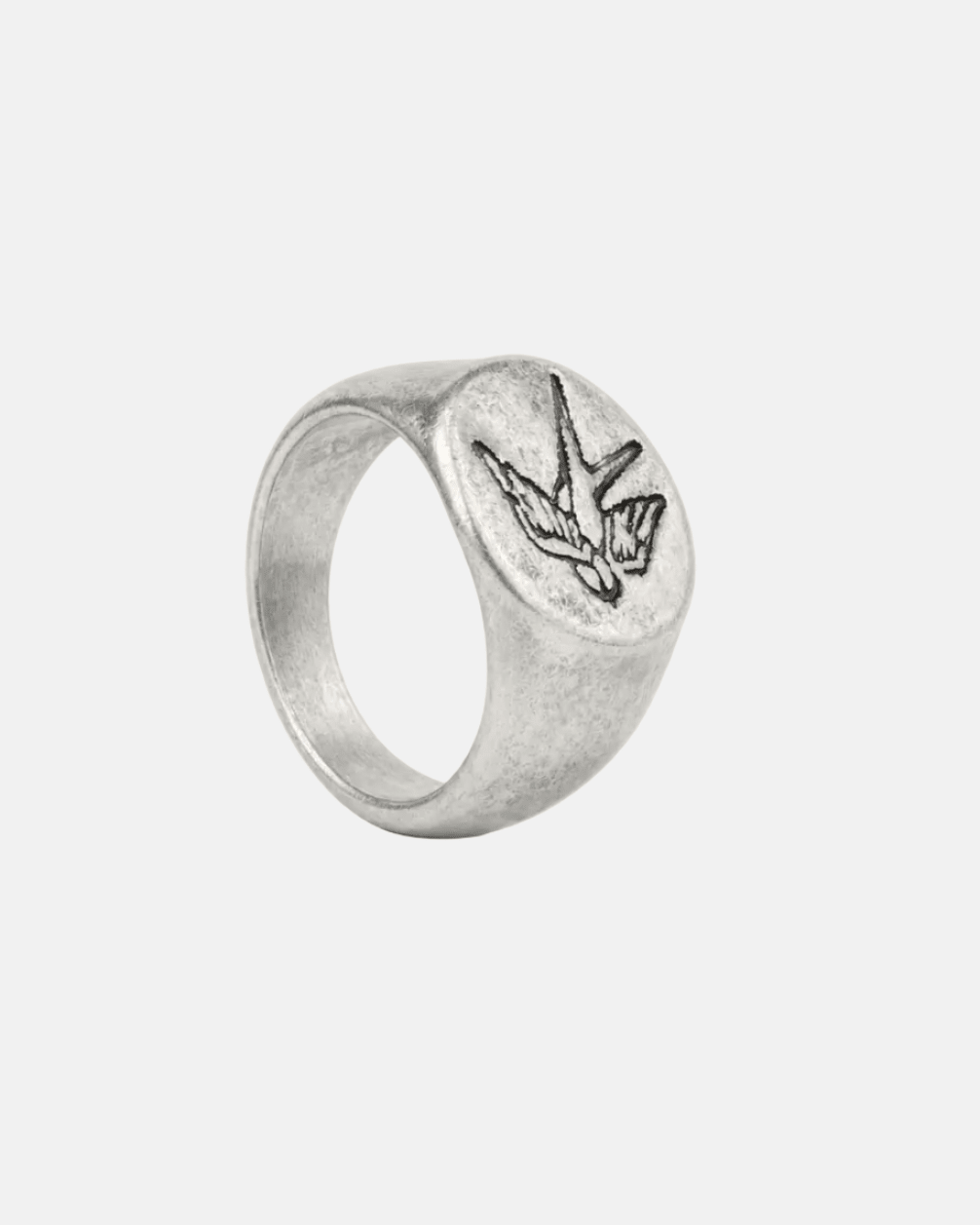 Rynor Swallow Ring – 925 sterling silver swallow bird ring, product photo on white background